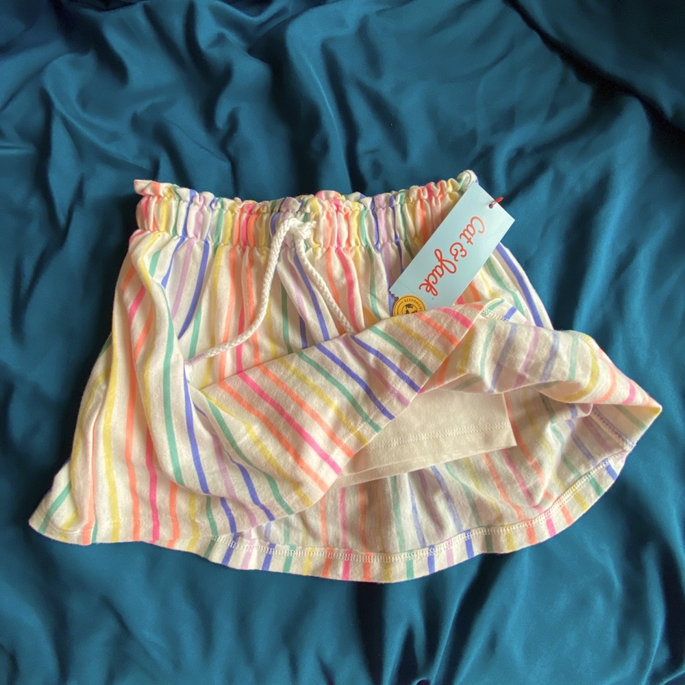 Cat&Jack Scooter skort size 4T Stripes NWT